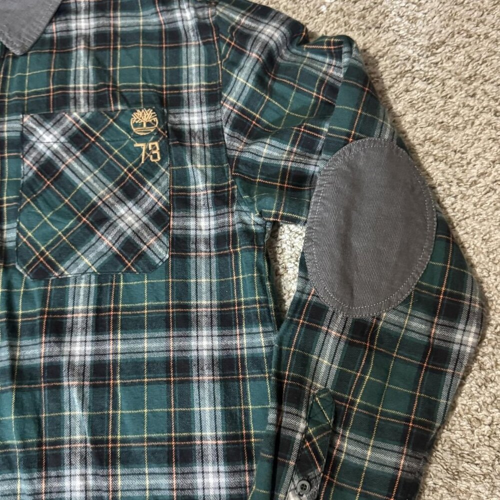 Timberland Shirt Mens Medium Button Up XL Tag Casual Outdoor - Picture 2 of 10